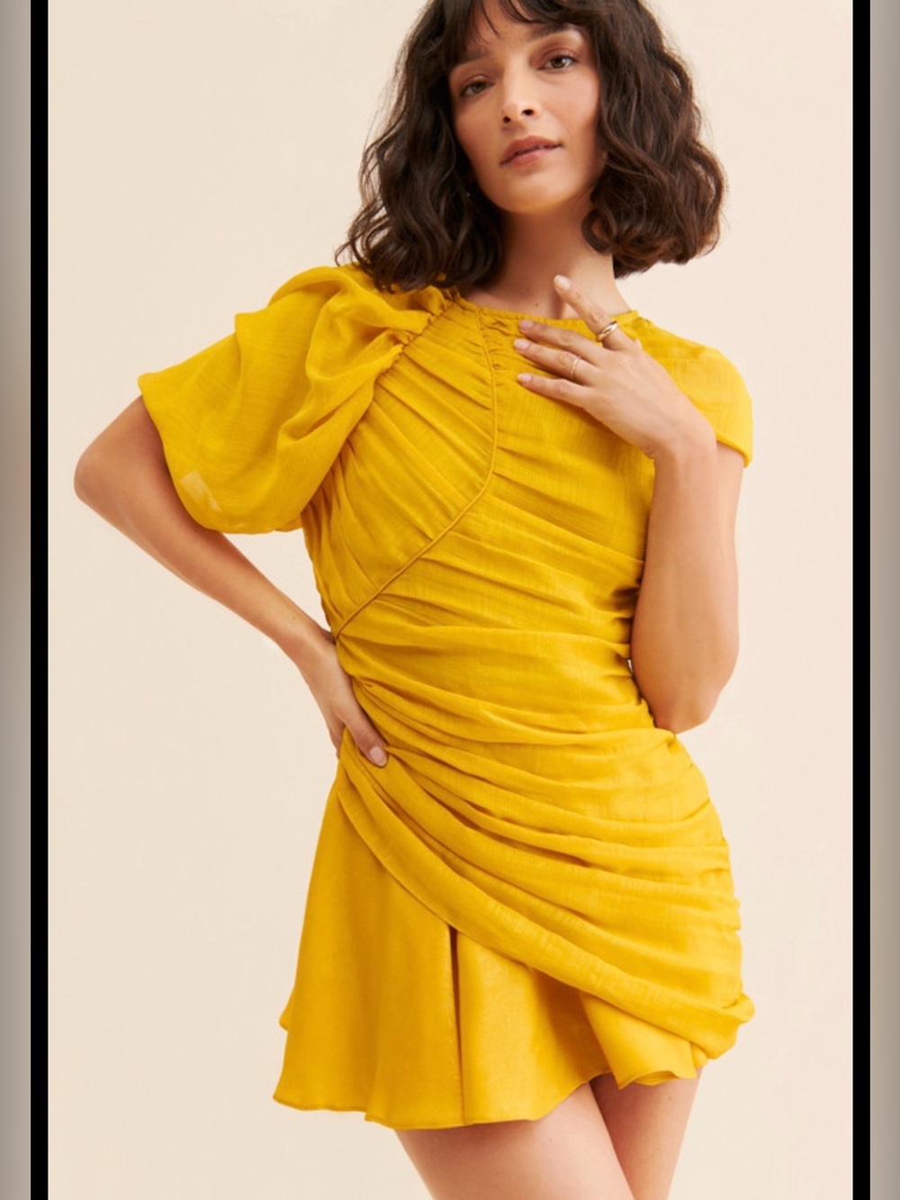 Bhanuni by Jyoti draped mini dress from Anthropologie.NWOT 3X $180